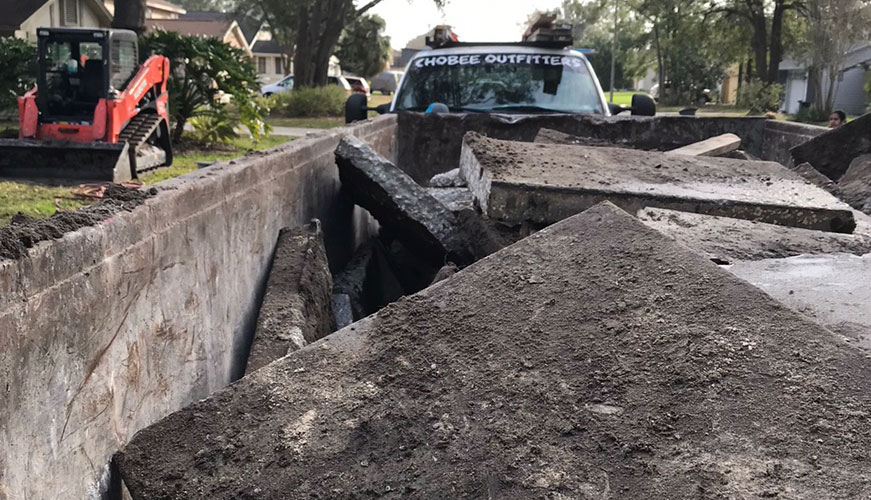 Demolition Driveway