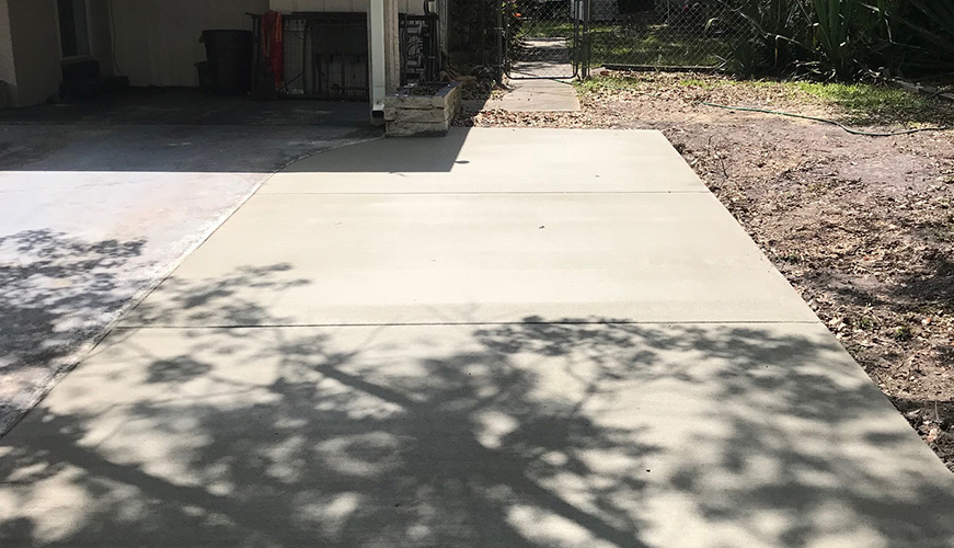 Removed Trip hazard on concrete Driveway