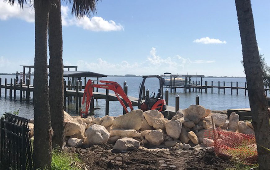 Coquina Sea Wall