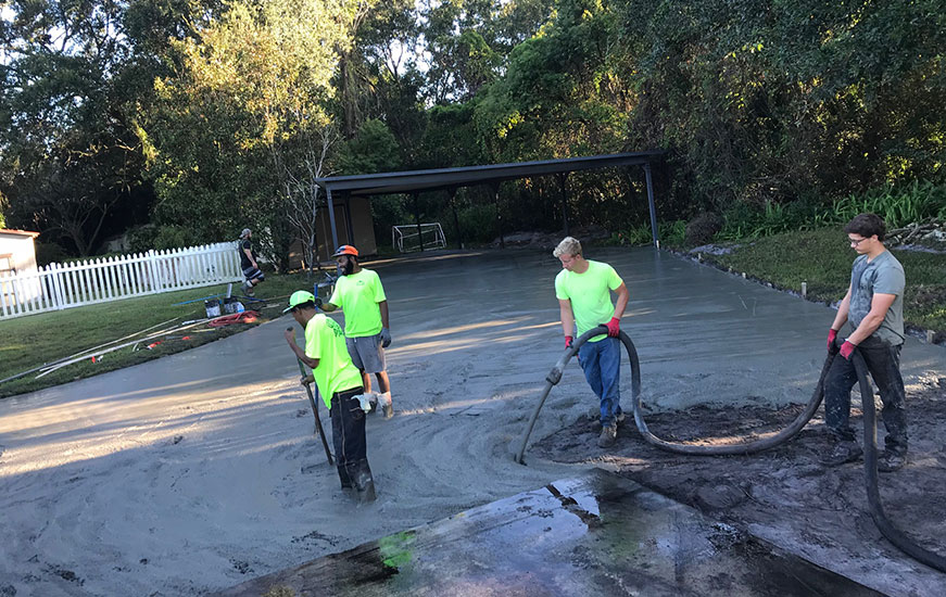 Concrete Driveway Addition