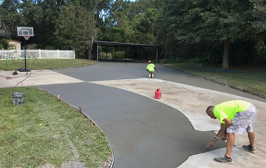 Concrete Driveway Addition