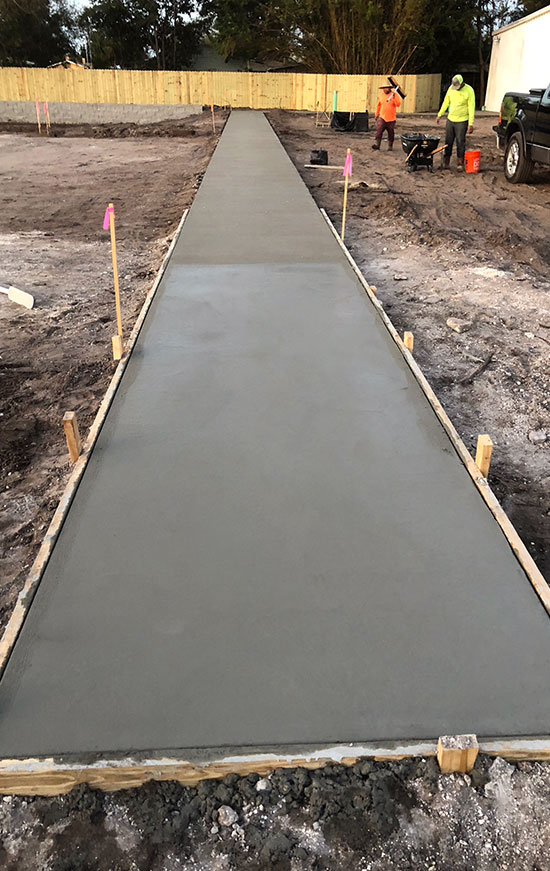 new sidewalk