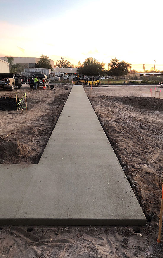 new sidewalk