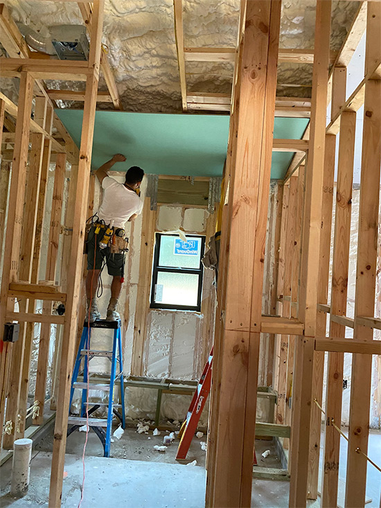 Insulation and Drywall