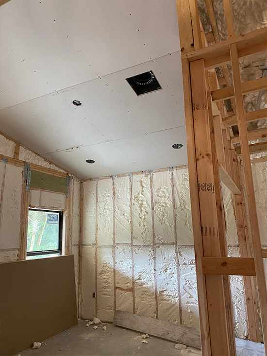 Insulation and Drywall