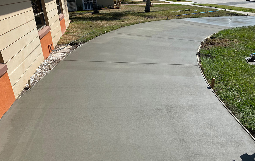 New Concrete Driveway