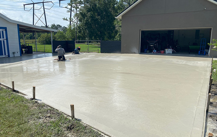 Large Concrete Driveway