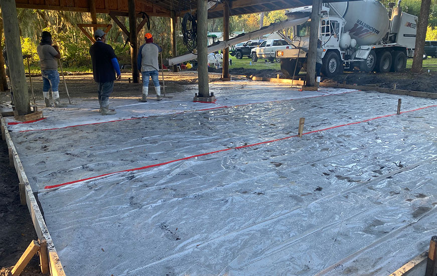 Concrete Shop Slab