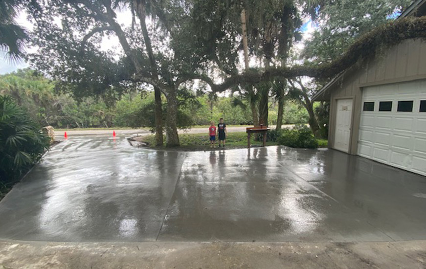 Partially Concrete Driveway Replacement