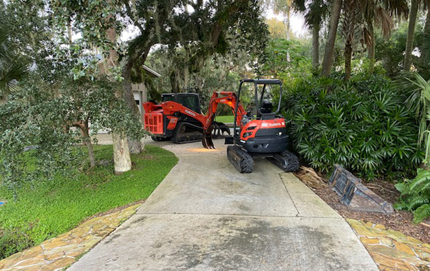 Partially Concrete Driveway Replacement