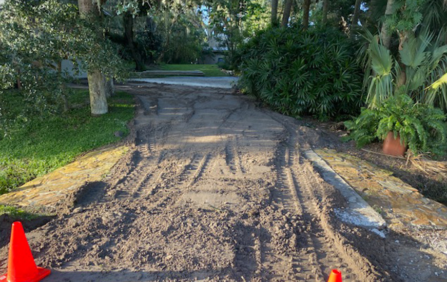 Partially Concrete Driveway Replacement