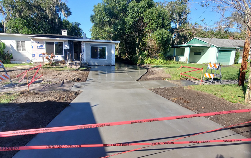 Orlando New Concrete Driveway