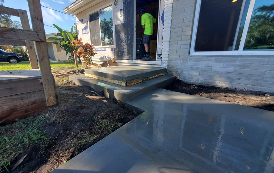 Orlando New Concrete Stairs