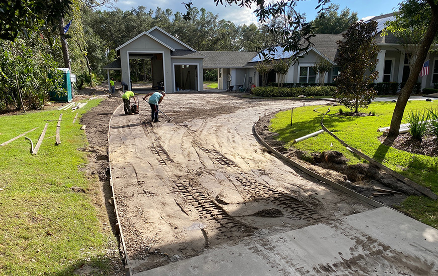 New Concrete Driveway Winter Springs