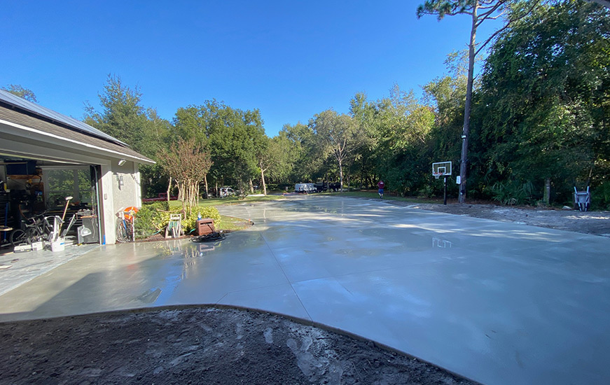 New Concrete Driveway Winter Springs