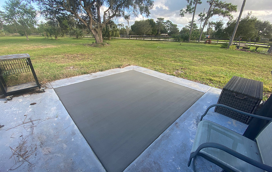 concrete slab infill