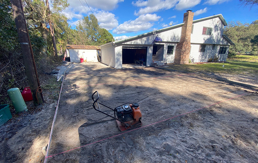 Geneva, FL - New Concrete Driveway