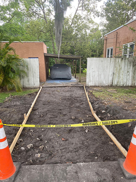 Sanford Concrete Driveway Replacement