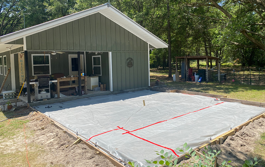 New Concrete Patio Slab