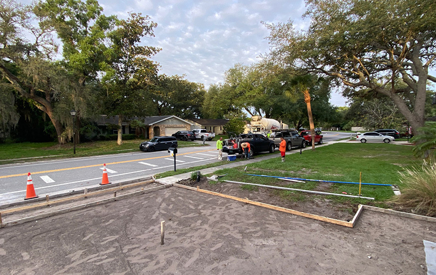 Casselberry New Concrete Driveway