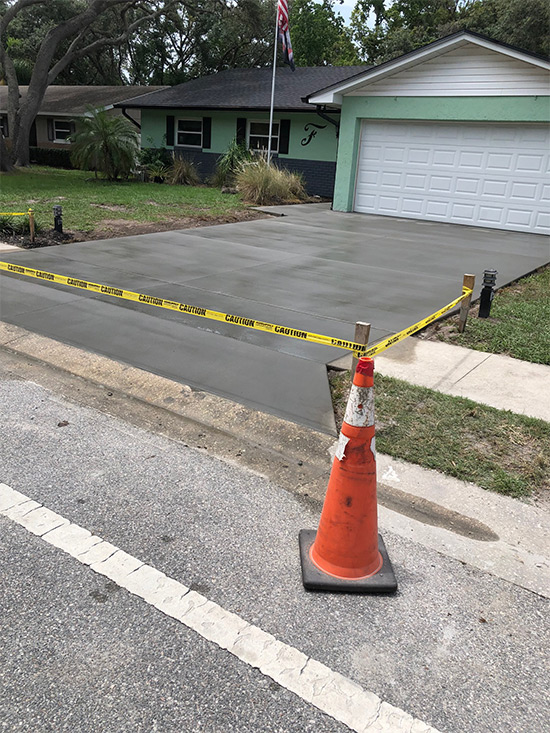 Casselberry New Concrete Driveway